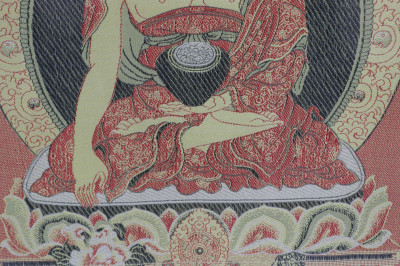 3 Tibetan Thangka 2 painted one woven