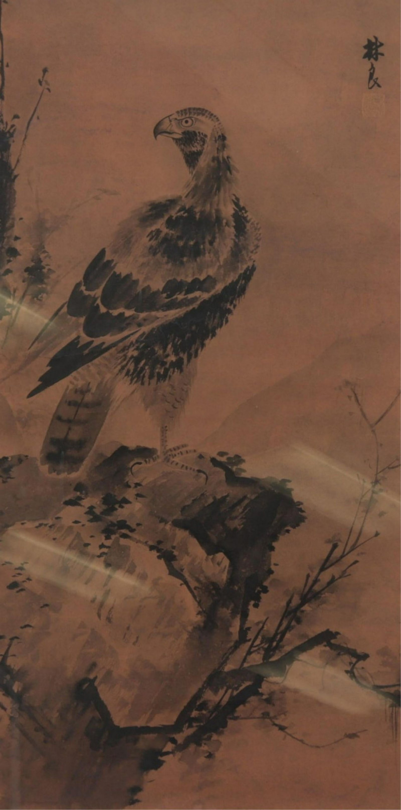 after Lin Liang Painting of Hawk
