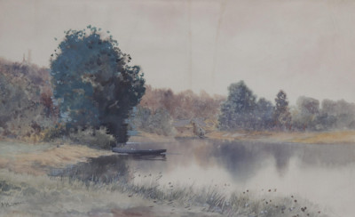 Image for Lot Milton H Lowell (Amer18481927) Landscape W/C