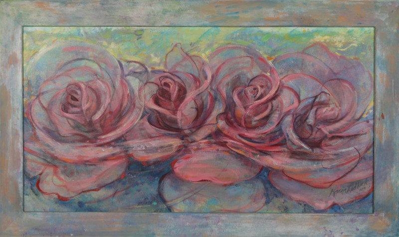 Karen Lidbeck Cabbage Roses 1989 O/C