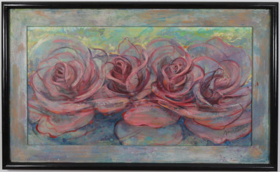 Karen Lidbeck Cabbage Roses 1989 O/C