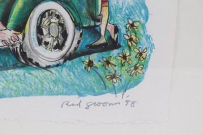 Red Grooms Pollocks Model A lithograph