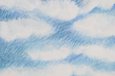 Elena Kubler 'Clouds' Pastel 1982