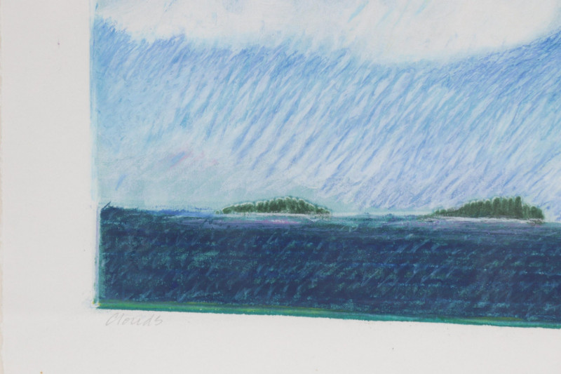 Elena Kubler 'Clouds' Pastel 1982