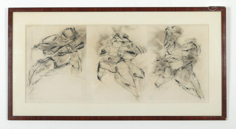 Andrew Hart Adler Abstract Figural Triptych