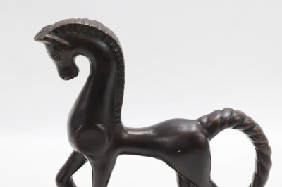 F Weinberg Style Etruscan Greek Horse Sculpture