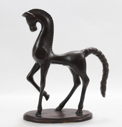 Image for Lot F Weinberg Style Etruscan Greek Horse Sculpture