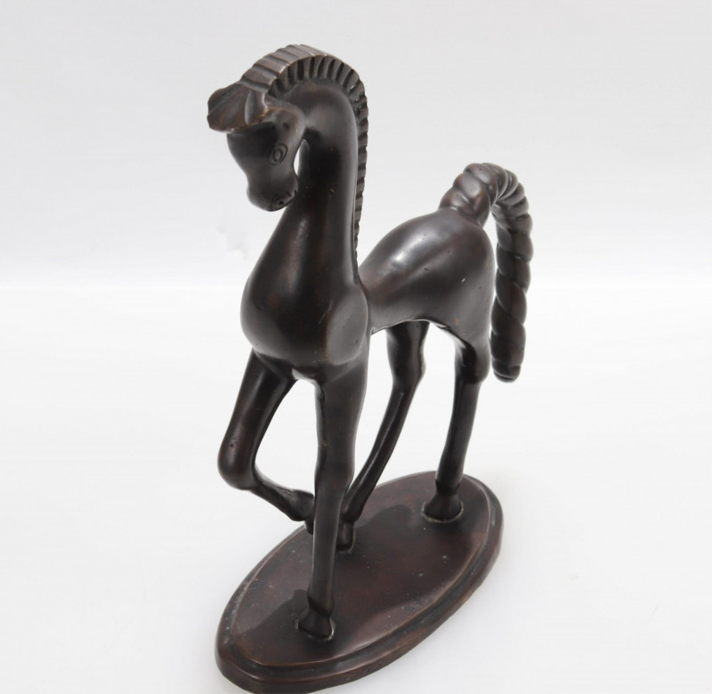F Weinberg Style Etruscan Greek Horse Sculpture