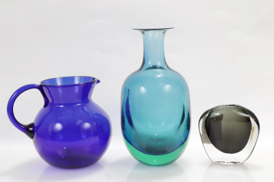 Group of Modern Colored Art Glass