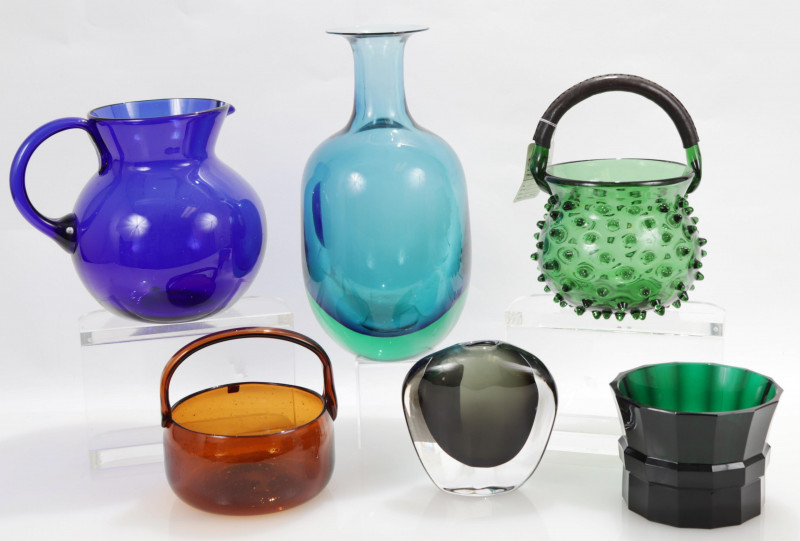 Group of Modern Colored Art Glass