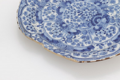 Two 18th C Delft Plates marked