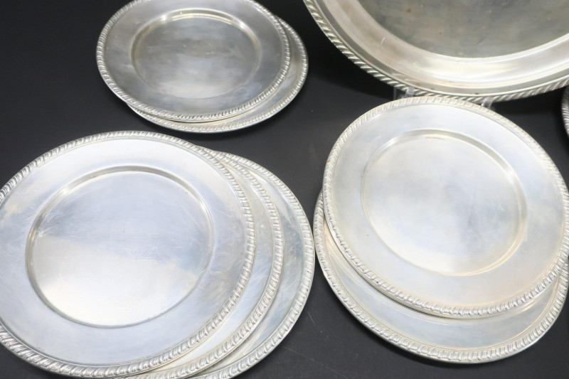 Group of 19 Sterling Silver Plates