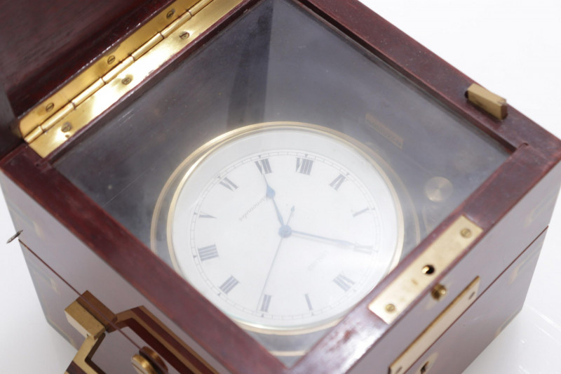 Concord Ships Clock in Mahogany Case