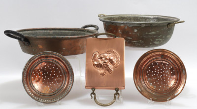 Group of Vintage French Toleware/Copper