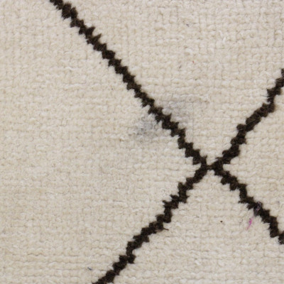 Mid Century Woven Wool Carpet 7' 4' x 10'