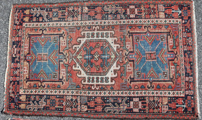 4 Small Persian Rugs Caucasian EarlyMid 20th C