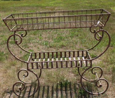 Image for Lot Wrought Iron Plant Stand