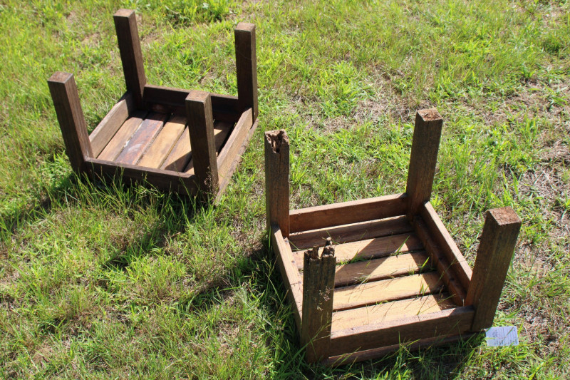 Set of 3 Teak Garden Benches