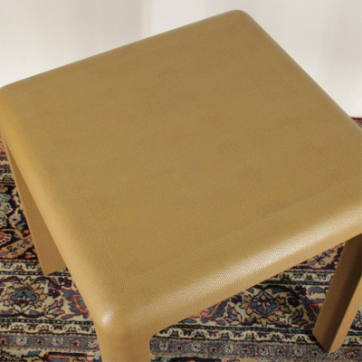 Karl Springer Python Veneered Side Table 1988