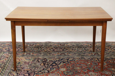 Image for Lot Mid Century Draw Leaf Dining Table