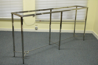 Contemporary Chrome Parsons Table