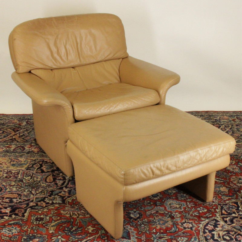 Leather Armchair Ottoman Designers Furniture