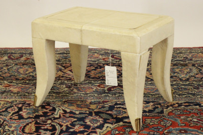 Image for Lot Modern Shagreen Veneered Side Table