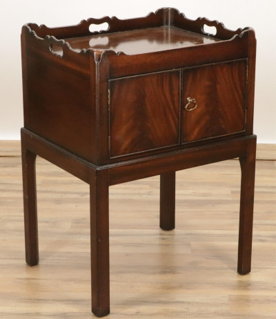 Image for Lot George III Style Bedside Cabinet
