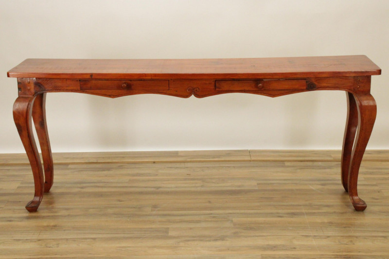 French Provincial Style Pine Console