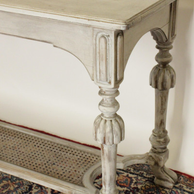 Rococo Style Wood Carved Console Table