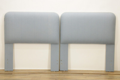 Image for Lot Pair of Upholstered Twin Headboards