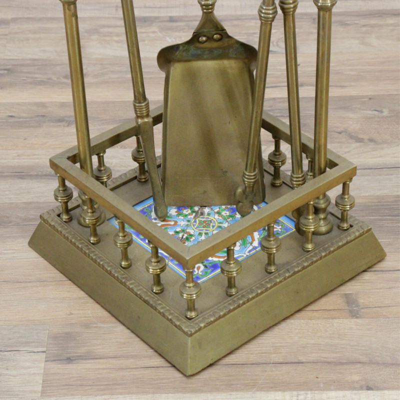 Brass Fire Tool Stand Tools
