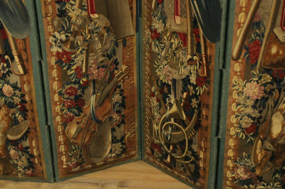 4Fold Aubusson Tapestry Screen 18th C