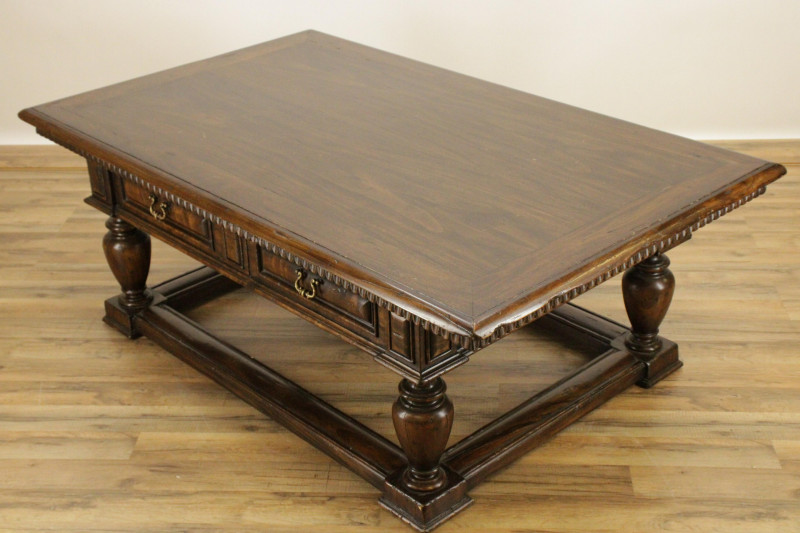 Baroque Style Walnut Coffee Table