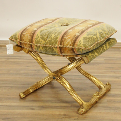 Image for Lot Louis XV Style XForm Folding Stool