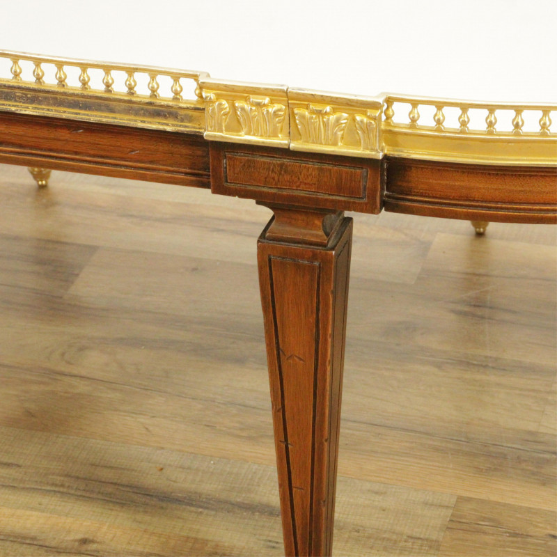 Louis XVI Style Fruitwood Bronze Dor Table