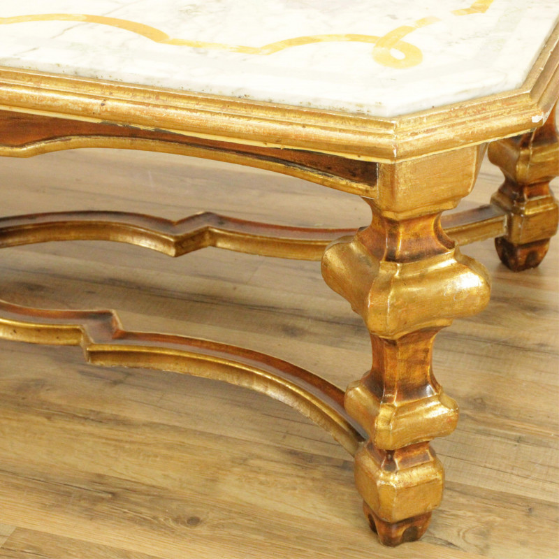 Rococo Style Coffee Table the marble top c1880