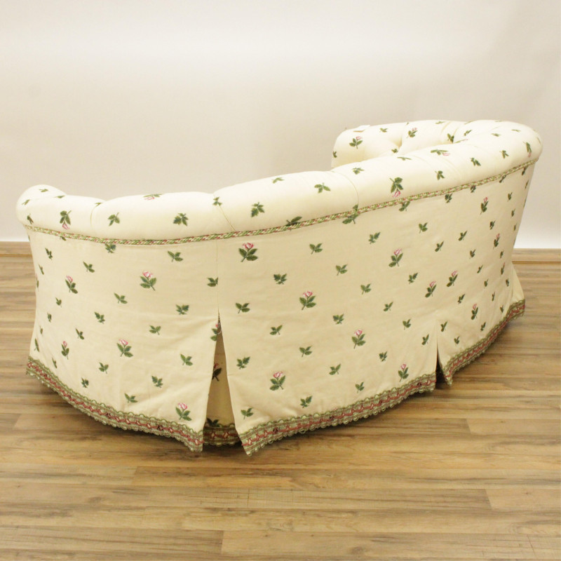Upholstered Curved End Sofa Stark