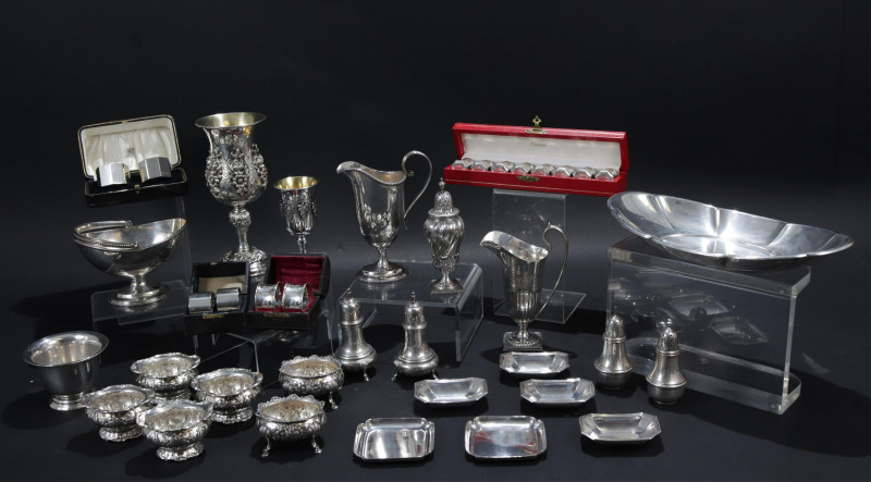 Sterling Silver Table Items; Tiffany Cartier
