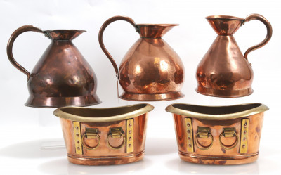 5 Copper Vessels