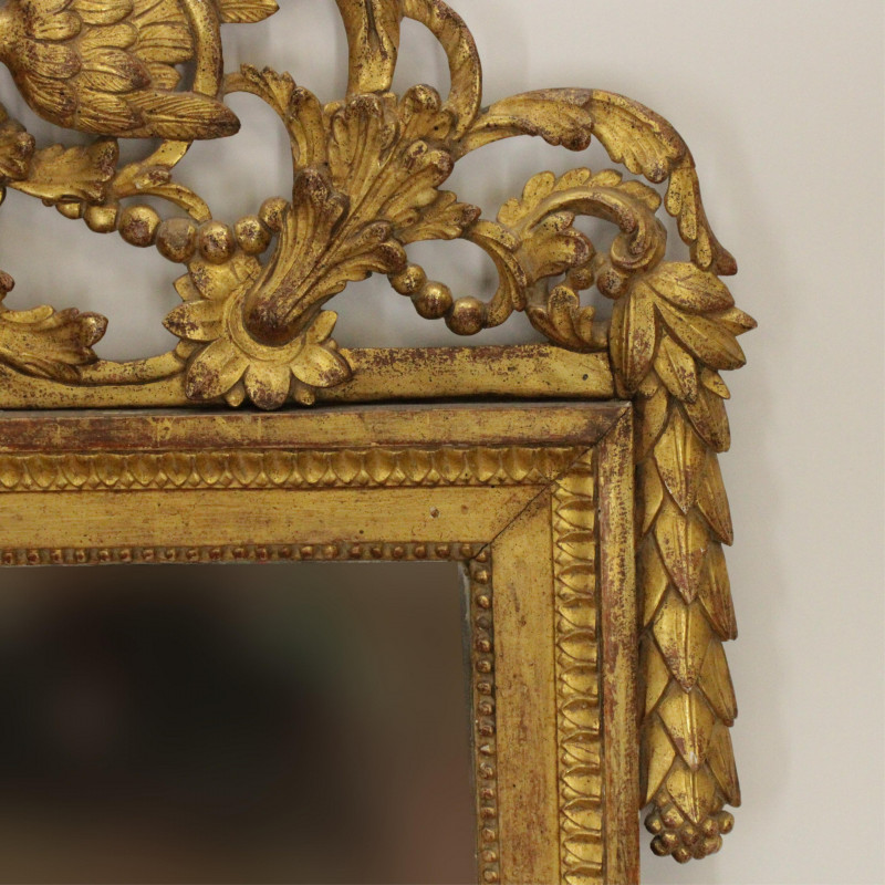 Louis XVI Giltwood Mirror 18th C