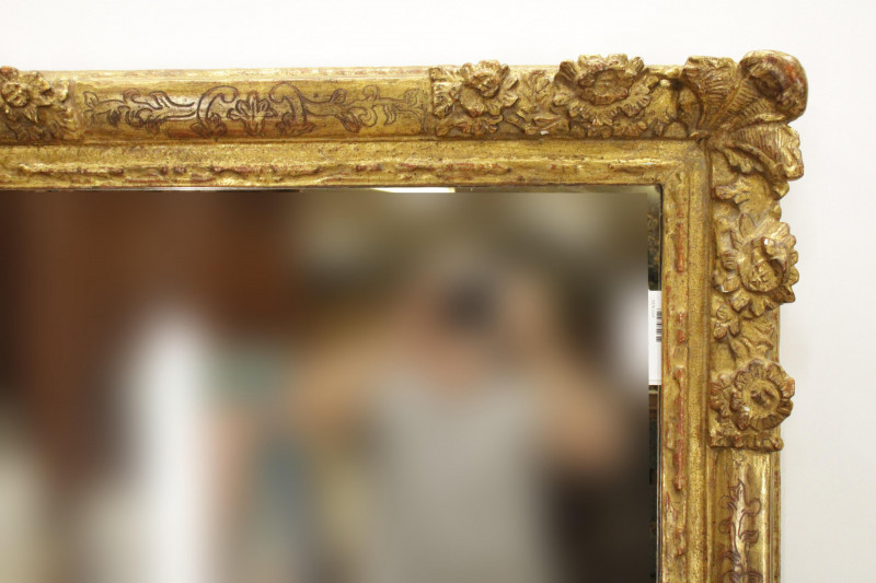 Louis XVI Carved Giltwood Mirror 18th C