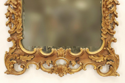 Louis XVI Parcel Gilt Mirror