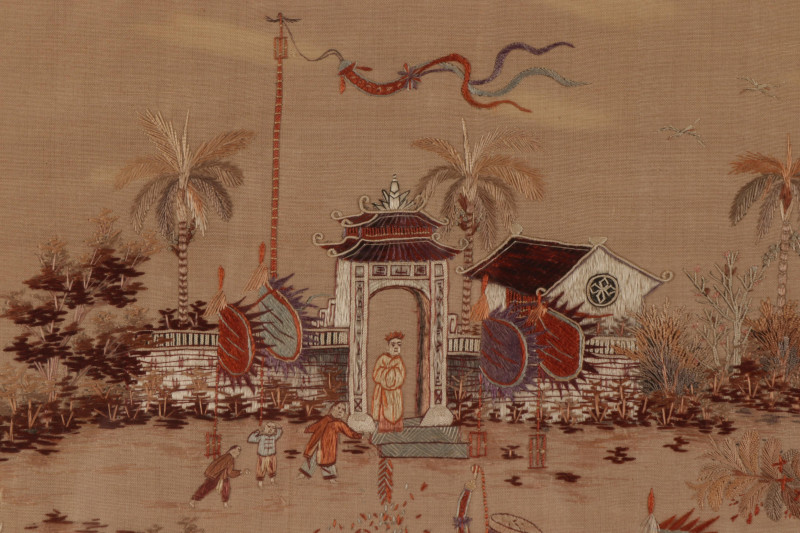 Asian Silkwork Tapestry