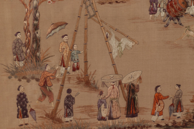 Asian Silkwork Tapestry
