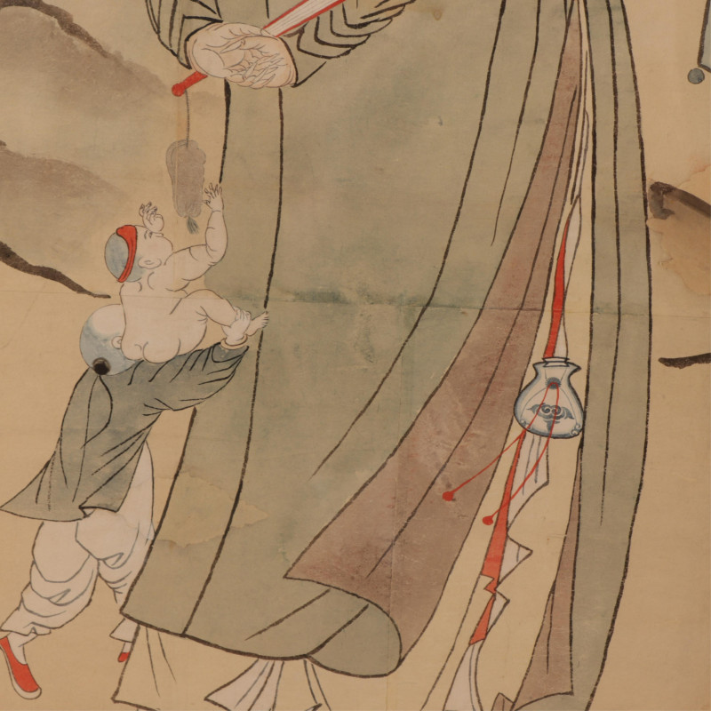 Japanese Watercolor Edo Period c 1800