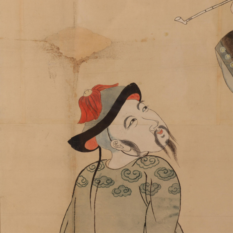 Japanese Watercolor Edo Period c 1800