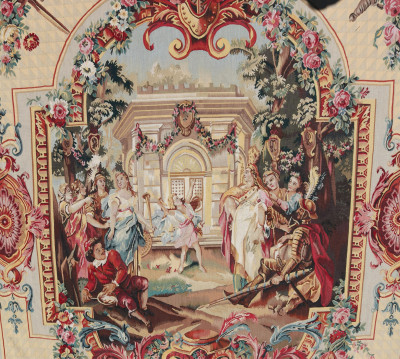 Beauvais Style Tapestry by Stark Figural Scene
