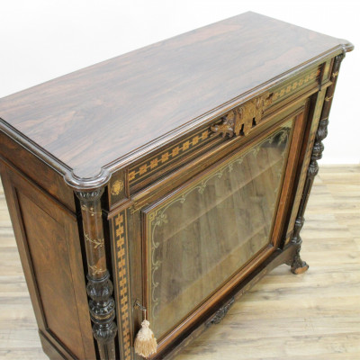Aesthetic Inlaid Cabinet attr Herter Bros c 1865