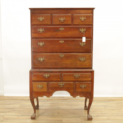 Chippendale Cherry Highboy 18th C